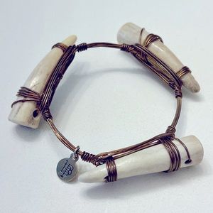 Bourbon and Bowties Deer Antler Bangle